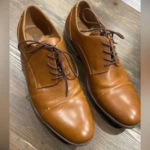 Apt 9 Colton Cognac Brown Men’s Dress Shoes Size 13 Great For Weddings & Suits